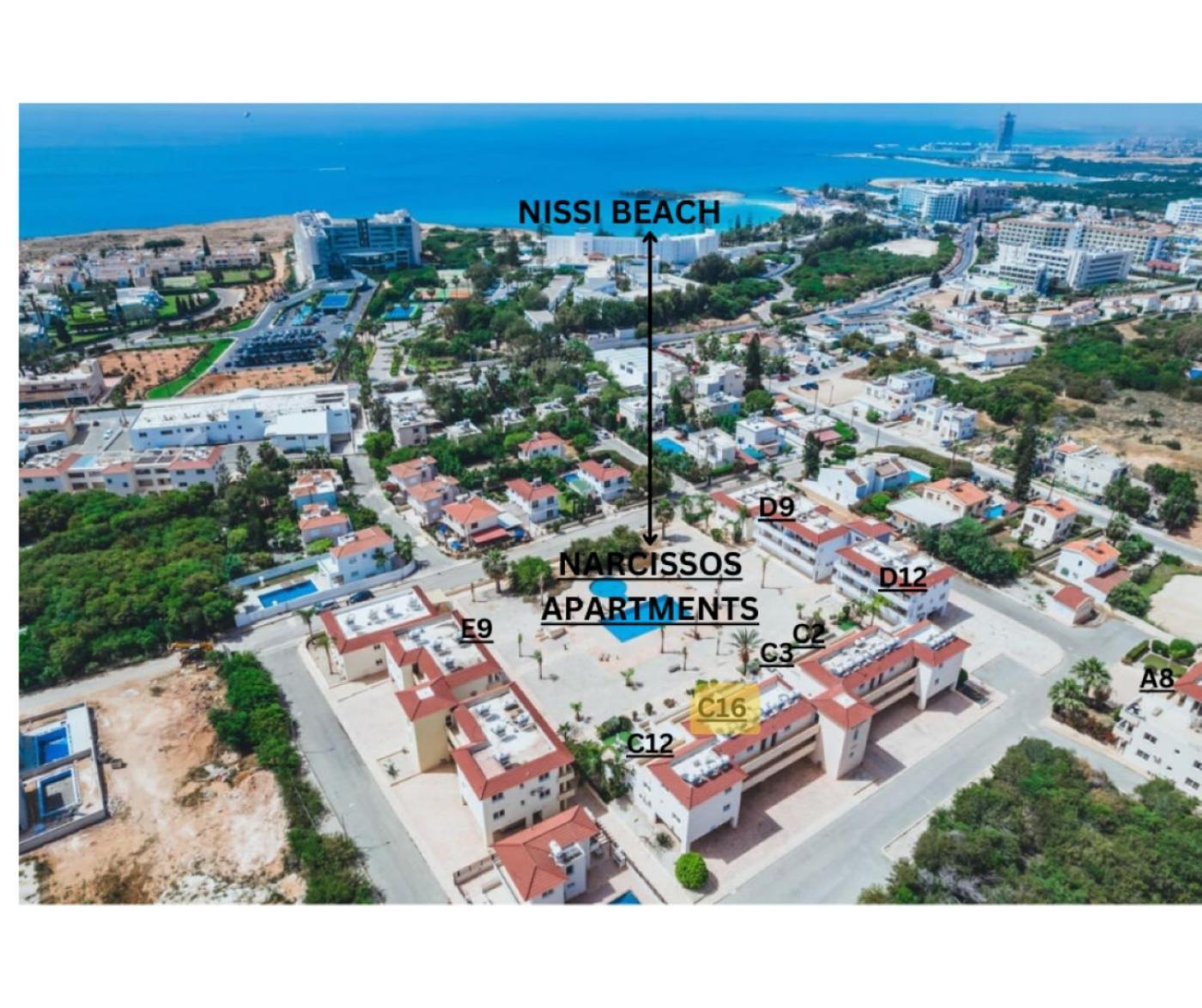 Narcissos Nissi Beach Apartment C16 Agia Napa Exterior foto